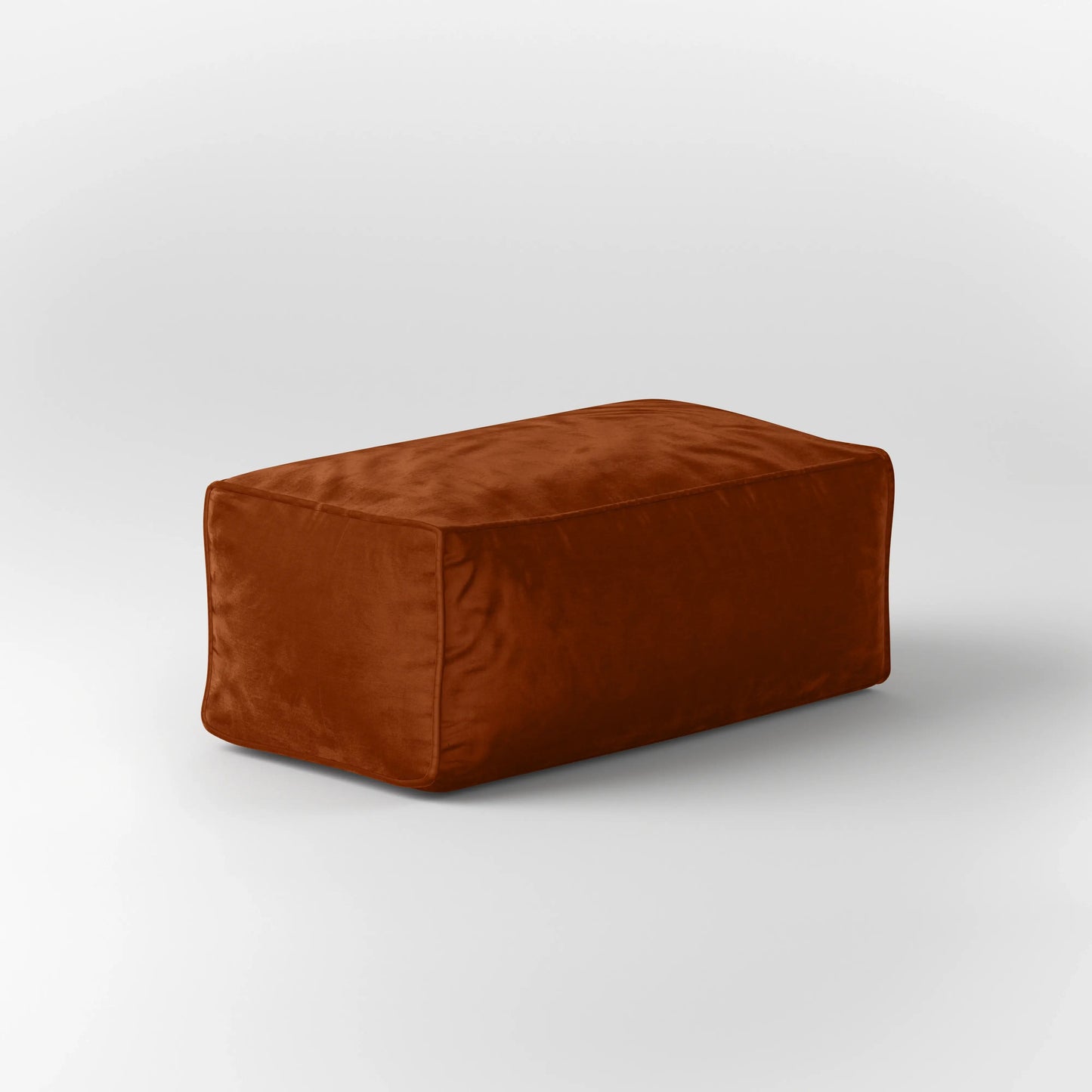 LEXIE ROUND OTTOMAN VELVET KKUSO.HOME
